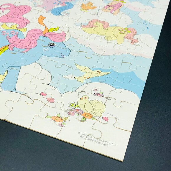 Vintage 80s My Little Pony Dancing Clouds Jigsaw Puzzle: 100 pcs - Complete - Picture 7 of 14